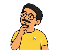 Cartoon Faris thinking